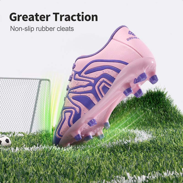 Boys & Girls Soccer Cleats - PINK PURPLE - 2